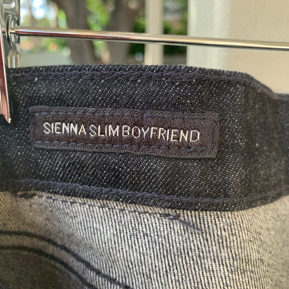 Lucky Brand Y2K Sienna Slim Boyfriend black embroidered low rise jeans size 0/25 - Picture 7 of 16